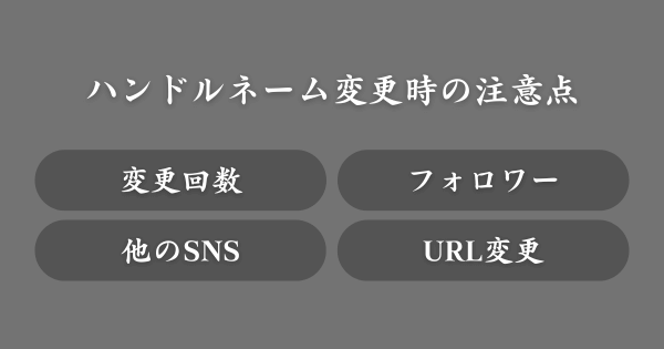 インスタハンドルネームを変更する際の注意点
