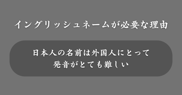 海外用の英語ニックネームが必要な理由とは？