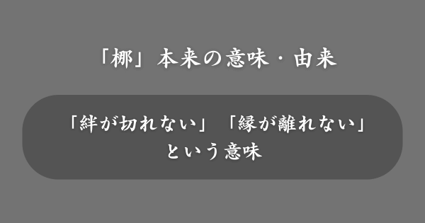 「梛」の漢字が持つ本来の意味・由来