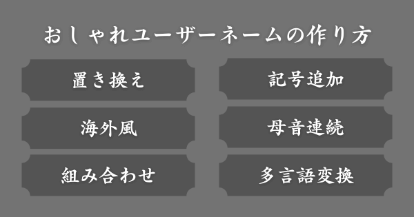 【例あり】おしゃれで可愛いインスタユーザーネームの作り方