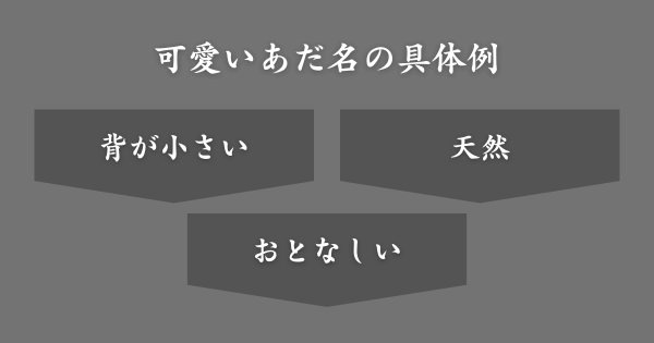 【具体例】可愛いあだ名一覧