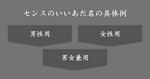 【男女別】センスのいいあだ名の具体例