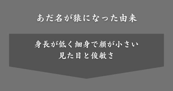 あだ名が猿になった由来