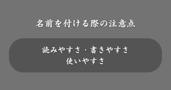 珍しい名前を付ける際の注意点
