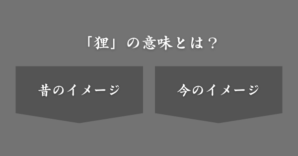 現代での「狸」の意味とは？